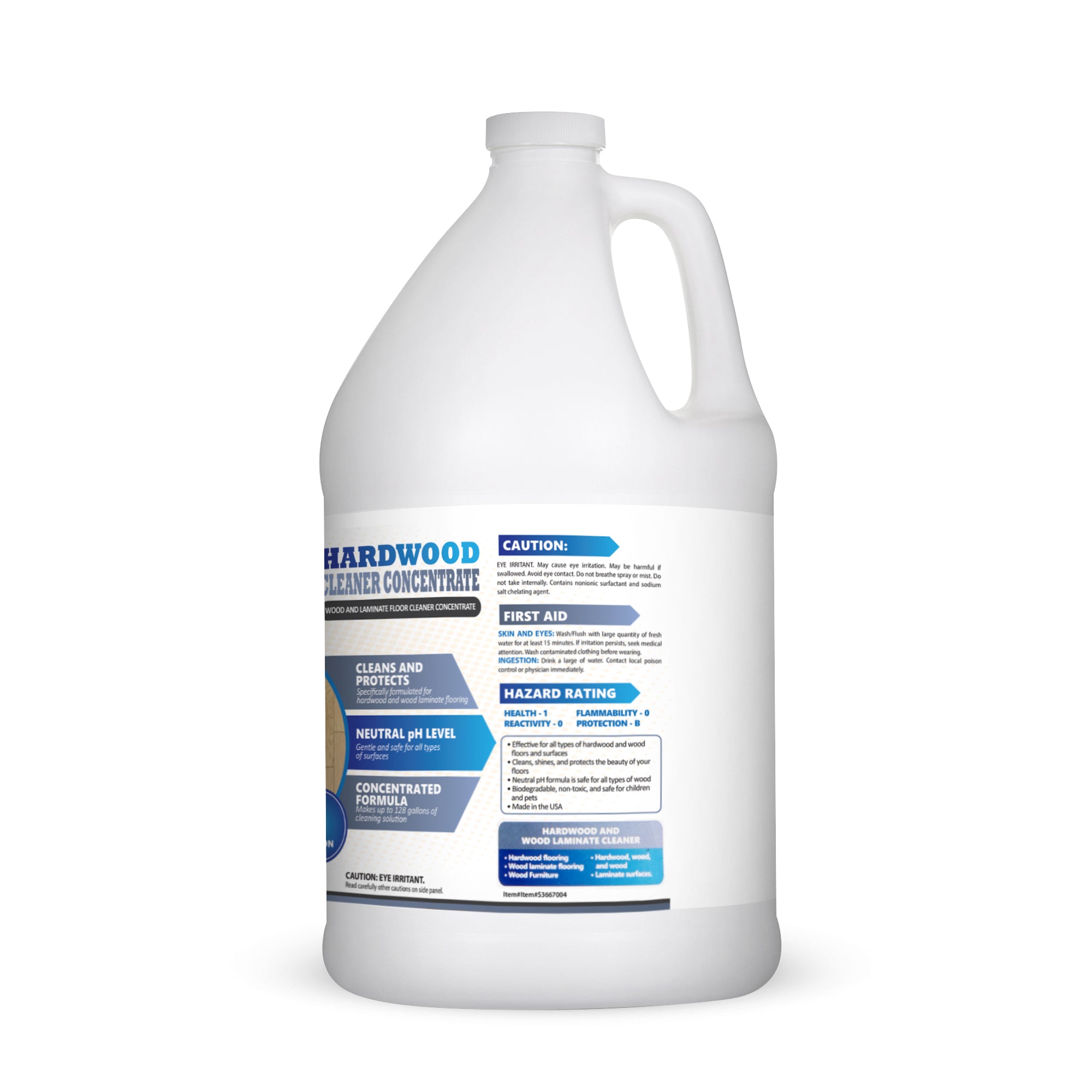 Sheiner's Hardwood and Laminate Floor Cleaner, 1 Gallon for Cleaning Wood, Natural, and Engineered Flooring, PH Neutral Formula
